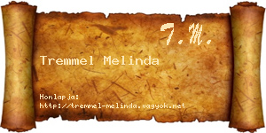 Tremmel Melinda névjegykártya